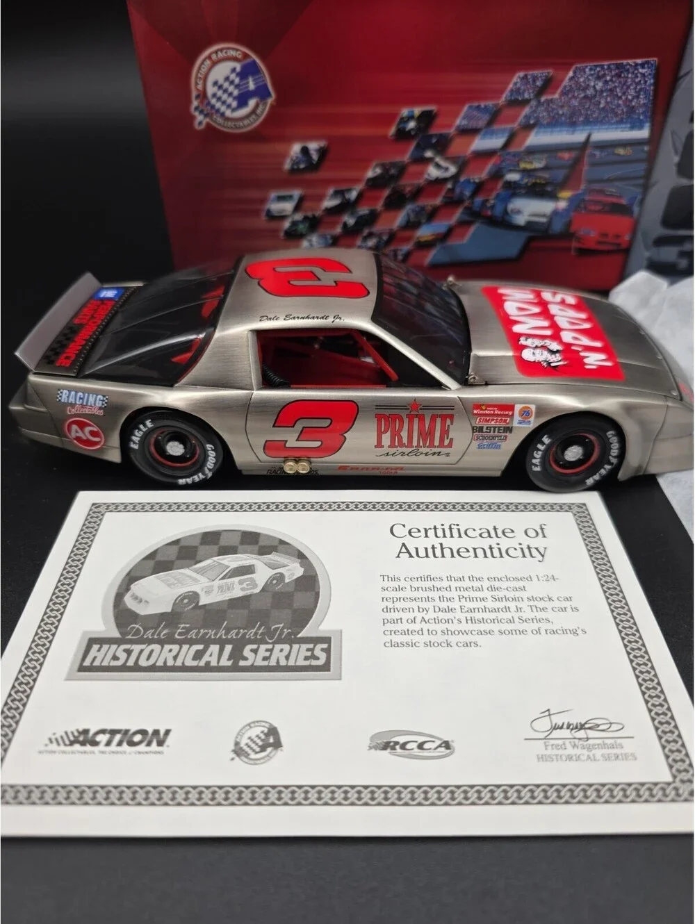 Dale Earnhardt Jr #3 Prime Sirloin 1/24 Chevy Camaro Historical Series Car